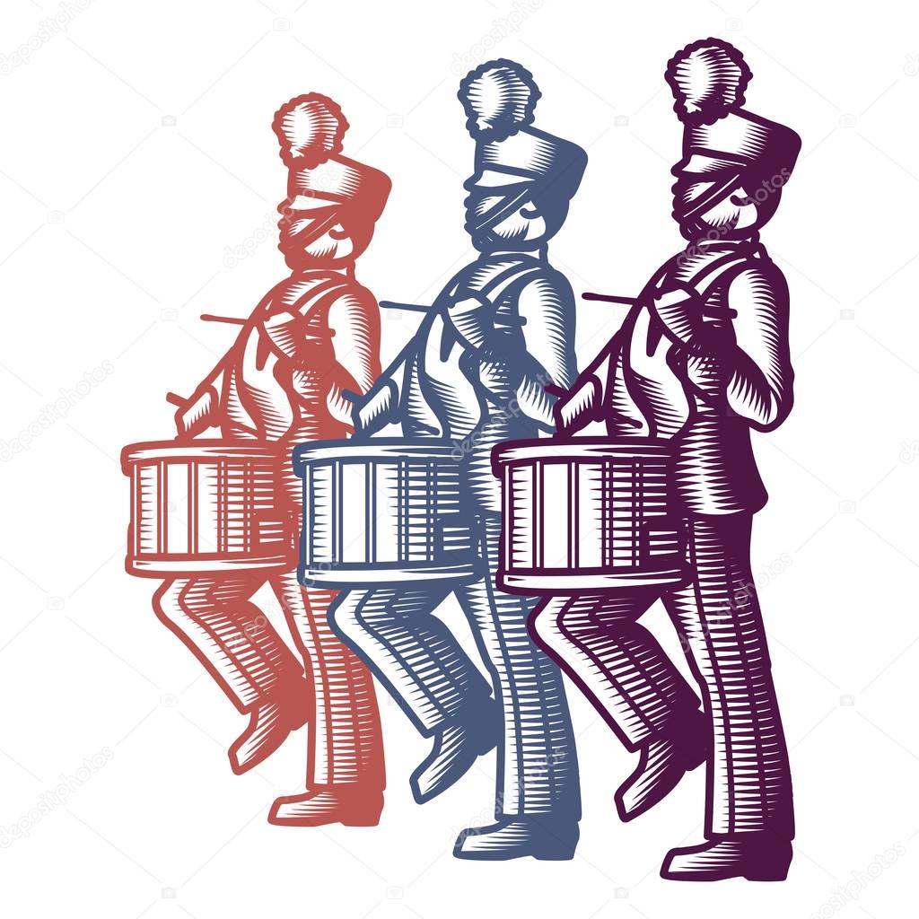 Marching Soldier Drummers