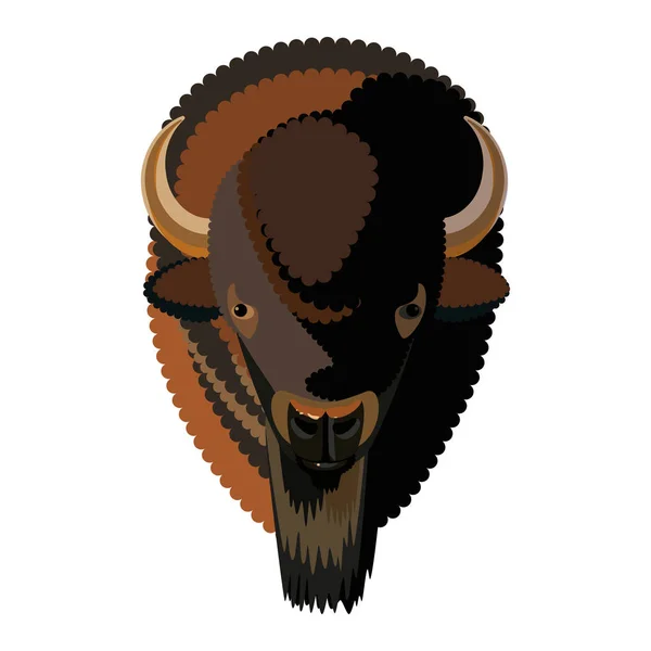 Graphique de Buffalo Head — Image vectorielle
