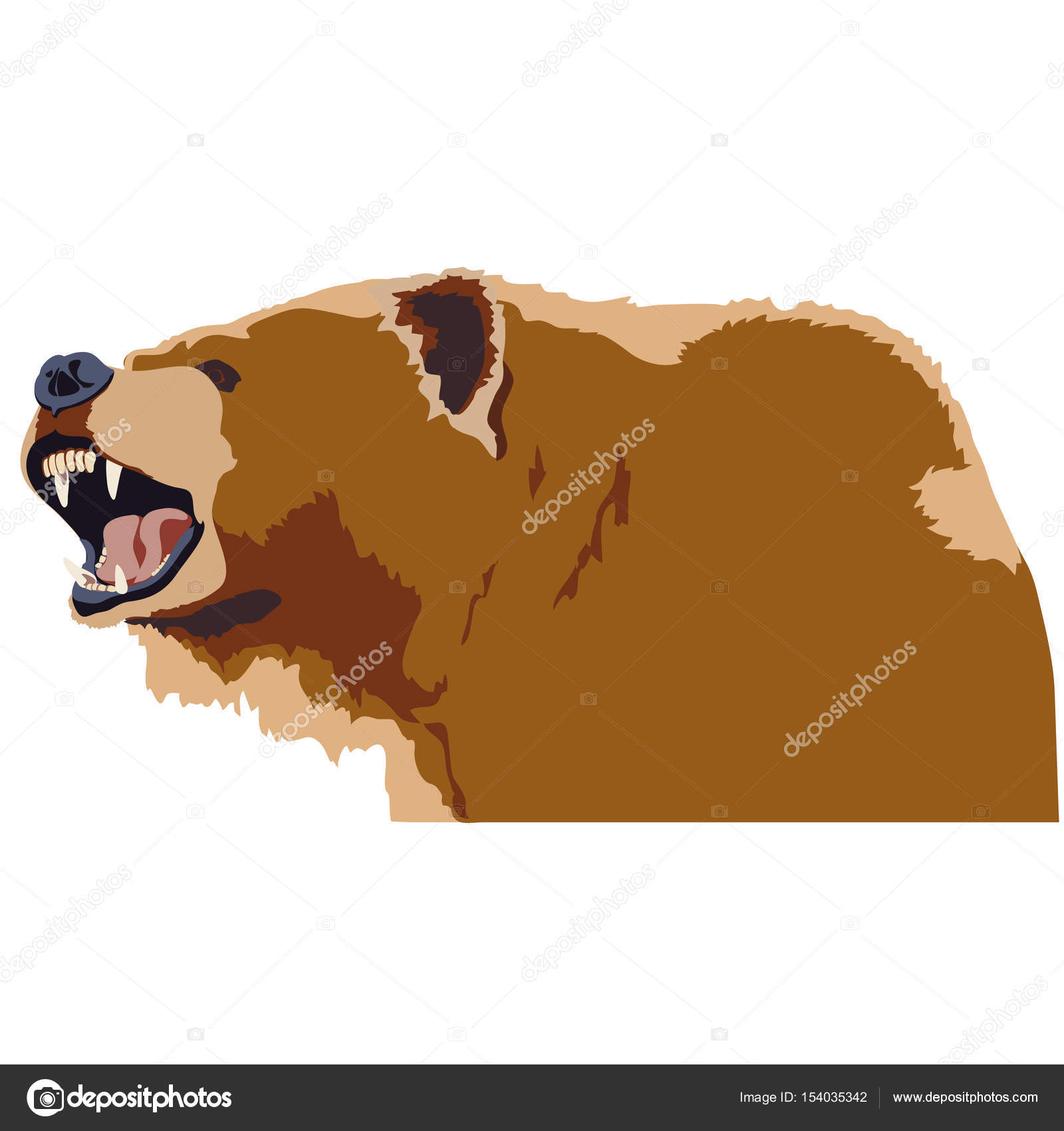 Grizzly Bear Head Stock Vector Image by ©aroderick #154035342 Grizzly Bear Head Stock Vector Image by ©aroderick #154035342