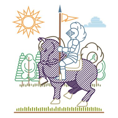 Knight on a Horse vector