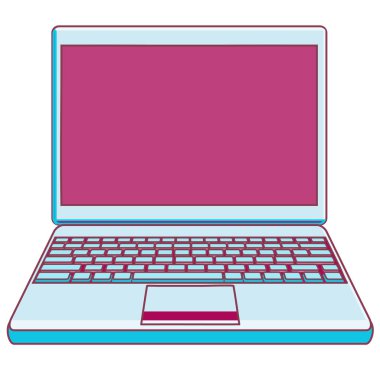 Mavi dizüstü bilgisayar