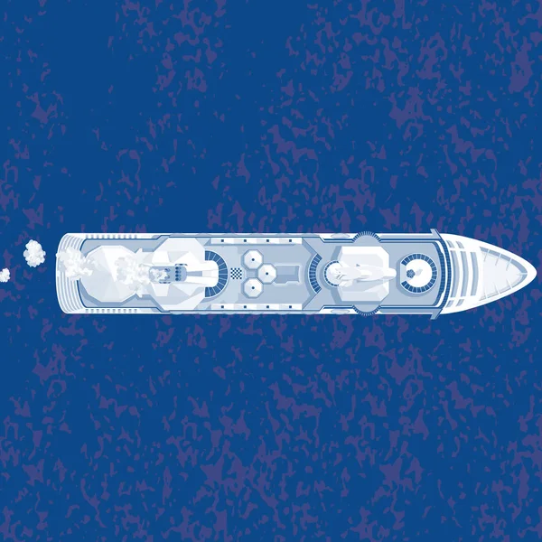 Cruise Gemi Üstten Görünüm