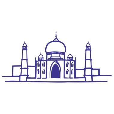Taj mahal vektör