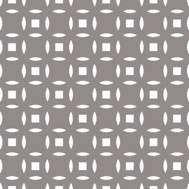 Metal ızgara Dikişsiz desen doku kareler ve elips.