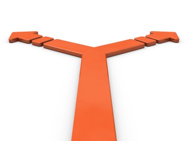 Şube temsil eden oku. 