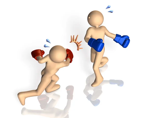 Rendered image depicting a knockout — Stock Photo, Image