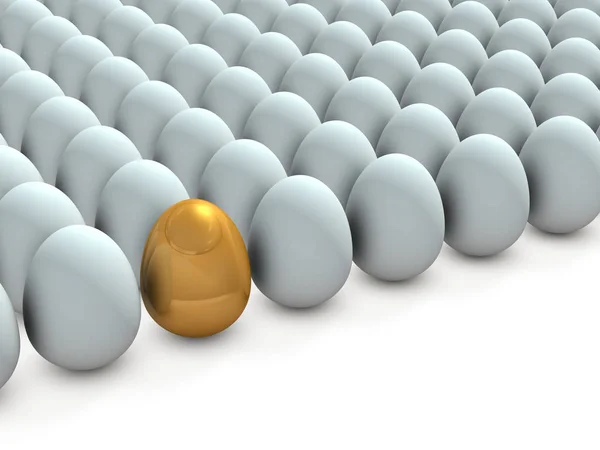 There is a promising one, in many eggs. — Stock Photo, Image