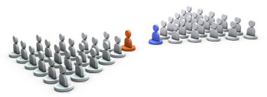 İki karşıt güç liderleri. 