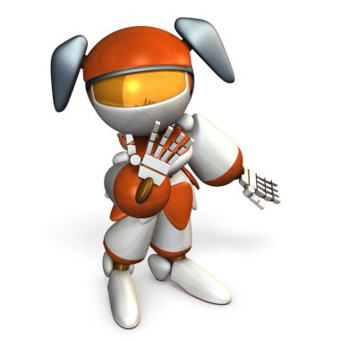 Sevimli kız robot arıyor.