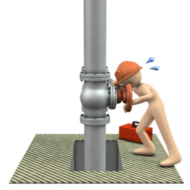 Umutsuzca boru tamir mühendisi