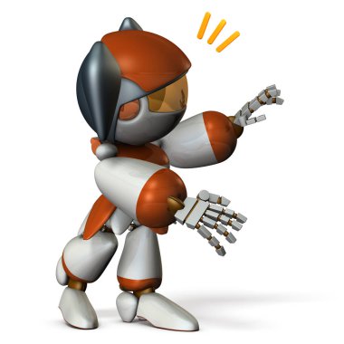 Sevimli robot bir ses komşular için alır.. 