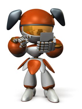 Şirin bir robot Sns ile haber yayılıyor. 