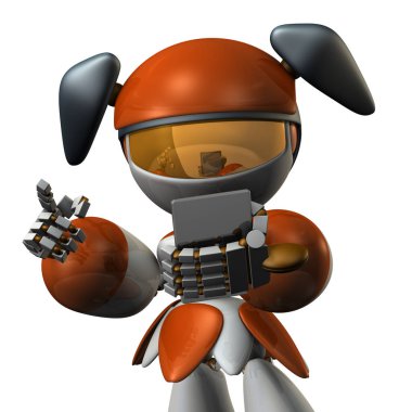 Şirin bir robot Sns ile haber yayılıyor. 