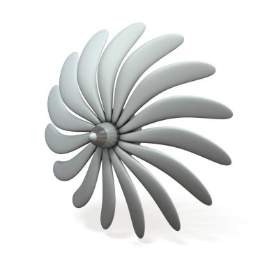 Bir hayali türbin görüntü. 