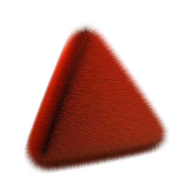 Rendering image of polyhedron covered with fur. — Stock Photo, Image