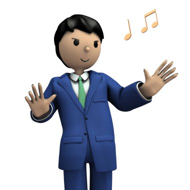 Ellerini yayılır bir iş kişi