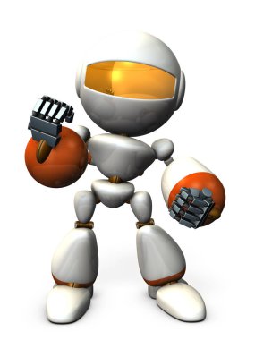 Teşvik eder bir sevimli robot