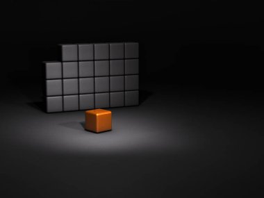 Bir parça istiflenmiş bloktan düştü. Yüksek iyonu temsil ediyor.