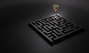 Labirentin çıkışında bir çözüm bekliyor. Probl için kavram