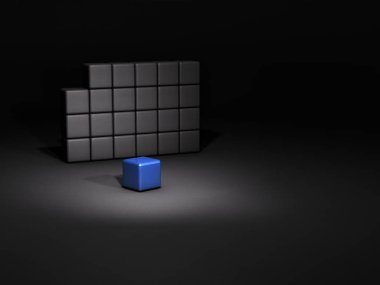 Bir parça istiflenmiş bloktan düştü. Yüksek iyonu temsil ediyor.