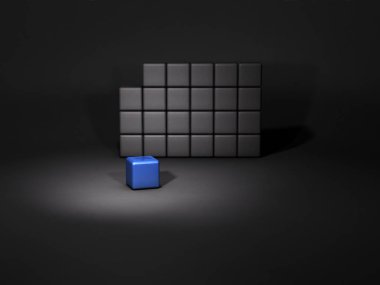 Bir parça istiflenmiş bloktan düştü. Yüksek iyonu temsil ediyor.
