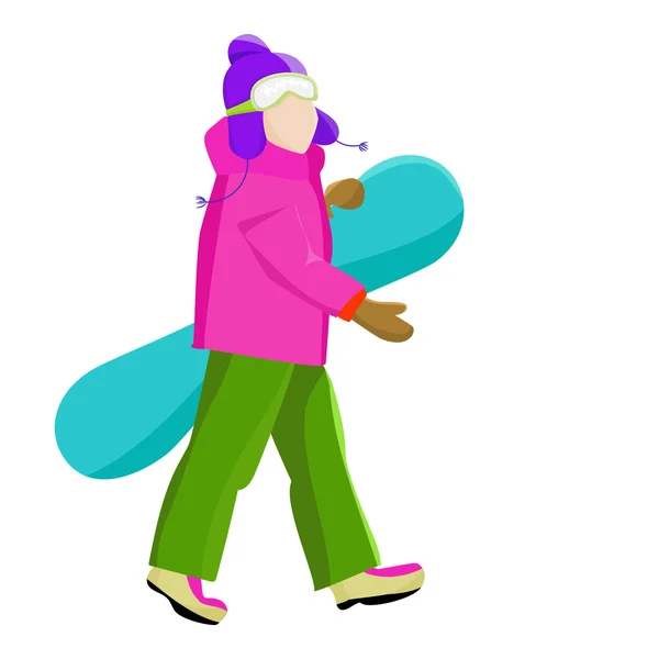 Snowboarder z snowboard w rękach. Aktywny wypoczynek. Uprawiania sportów zimowych. Wakacje w górach — Zdjęcie stockowe