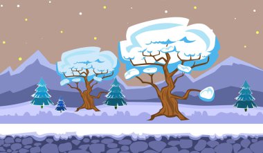  Tarayıcı ve arcade oyunlar için peyzaj.