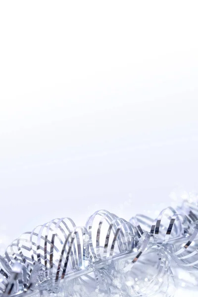 Gümüş Noel tinsel arka plan. Tasarım için şablon zemin