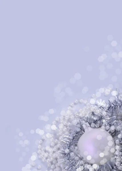 Gümüş Noel süsleri arka plan