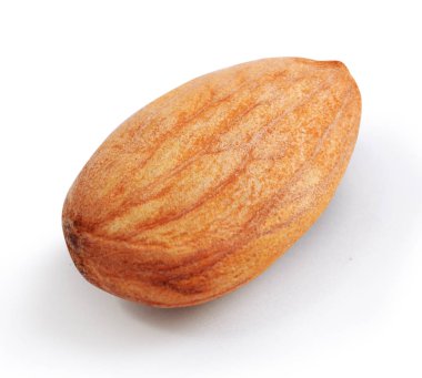 bir beyaz kırpma yoluyla izole badem