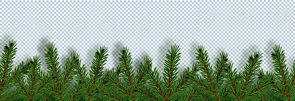 Natale, Capodanno. Biglietti da visita, biglietti da visita, inviti. Albero di Natale realistico verde con un'ombra. illustrazione — Vettoriale Stock