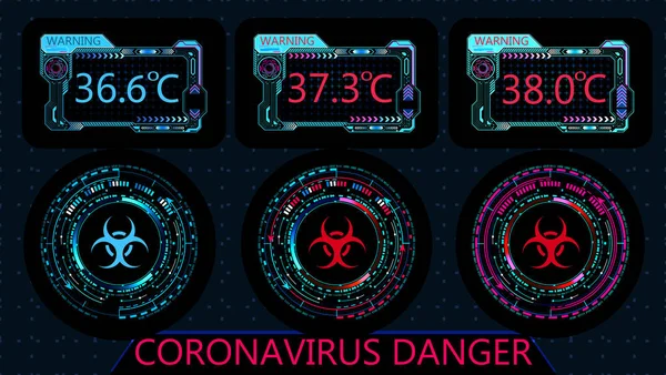 Covid-19. Diagnóstico gráfico. El coronavirus causa SARS grave. pandemia mundial. ilustración — Vector de stock