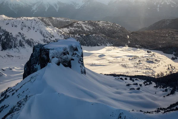 Tavola Montagna con Lago Garibaldi — Foto Stock