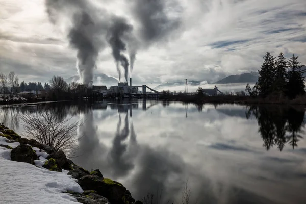 Catalyst Paper Industrial Plant — Stock Photo, Image