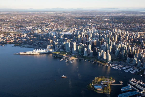 Vancouver Downtown při západu slunce — Stock fotografie