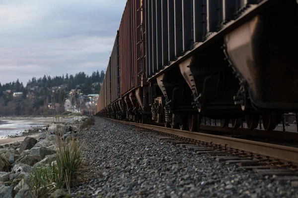 Passeio de trem através de Whiterock — Fotografia de Stock