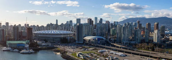 Rogers Arena γύρω από την False Creek — Φωτογραφία Αρχείου