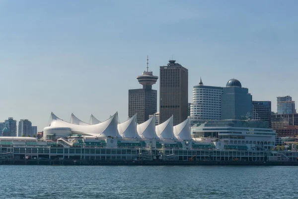 Vista Aerea Canada Place Coal Harbour Vancouver Convention Centre — Foto Stock