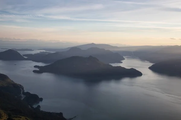 Sunshine Coast British Columbia Kanada Kuzeyindeki Jervis Giriş Çevresinde Marlborough — Stok fotoğraf