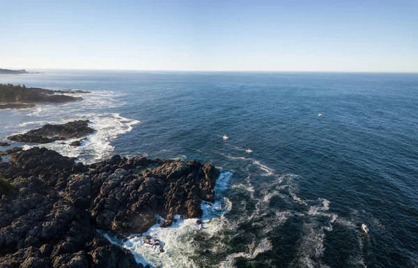 Schöne Natürliche Luftaufnahme Einer Malerischen Landschaft Der Meeresküste — Stockfoto