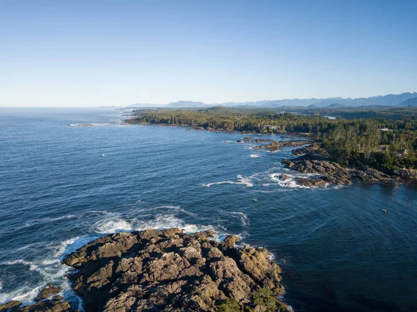 Beautiful Natural Aerial View Scenic Landscape Ocean Coast — Stock Photo, Image