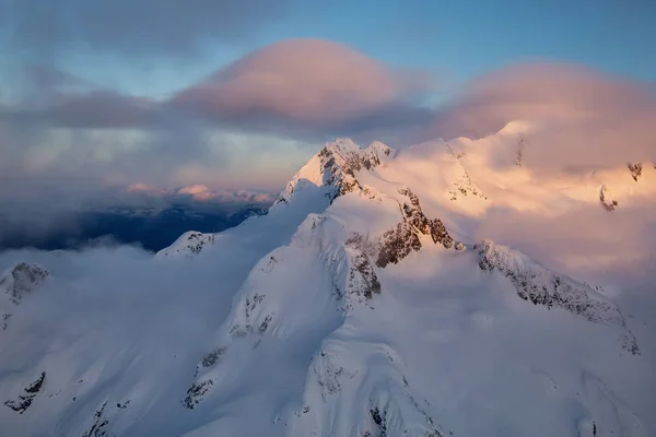 Surreal Aerial Landscape Veduta Delle Montagne Intorno Alla Catena Del — Foto Stock