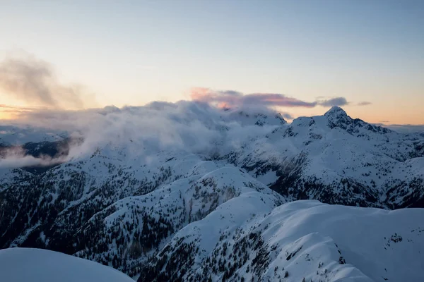 Surreal Aerial Landscape Veduta Delle Montagne Intorno Alla Catena Del — Foto Stock