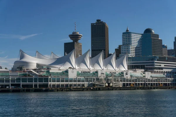 Vista Aerea Canada Place Coal Harbour Vancouver Convention Centre — Foto Stock