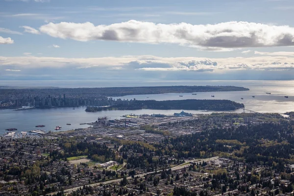 North Vancouver Columbia Britannica Canada Aprile 2017 Veduta Aerea Della — Foto Stock