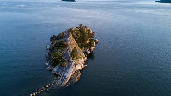 Antenowe Panoramiczny Widok Whytecliff Park Horseshoe Bay North Vancouver British — Zdjęcie stockowe