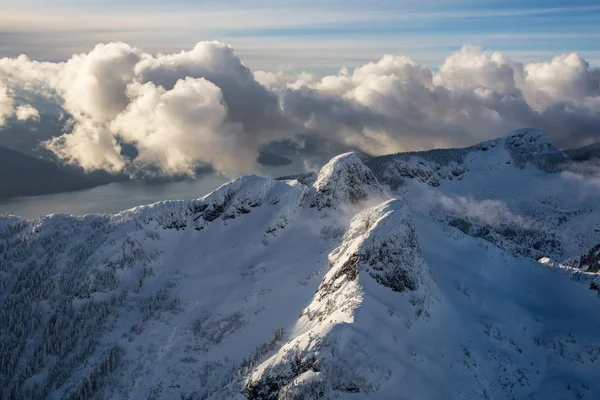 Veduta Aerea Del Paesaggio Dei Monti Leone Vancouver North Shore — Foto Stock