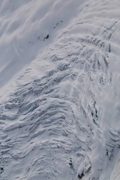 Crevasse Cima Una Remota Montaña Glaciar Columbia Británica Canadá Vista — Foto de Stock