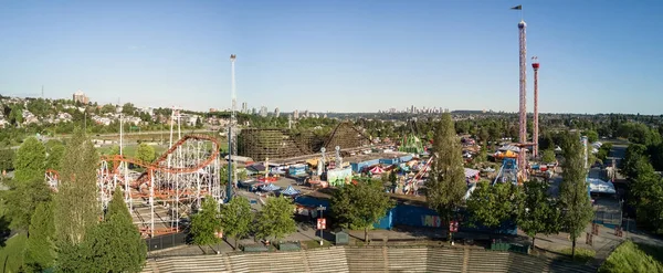 Vancouver British Columbia Canada Aerial Panoramic View Playland Amusement Park — Stock Photo, Image