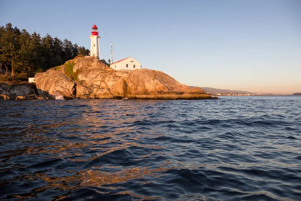 Lighthouse Park durante o pôr do sol — Fotografia de Stock